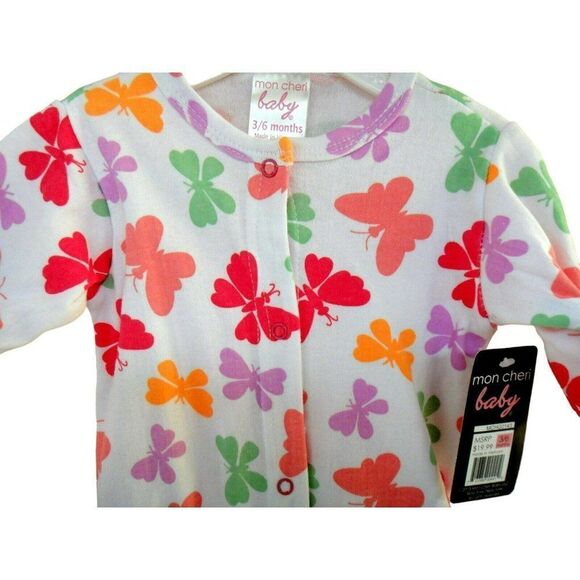 Girls Infant 3-6 Month 8 New Outfits Rompers 2Pc Bunting Ruffles Floral Tags NEW - Picture 8 of 13